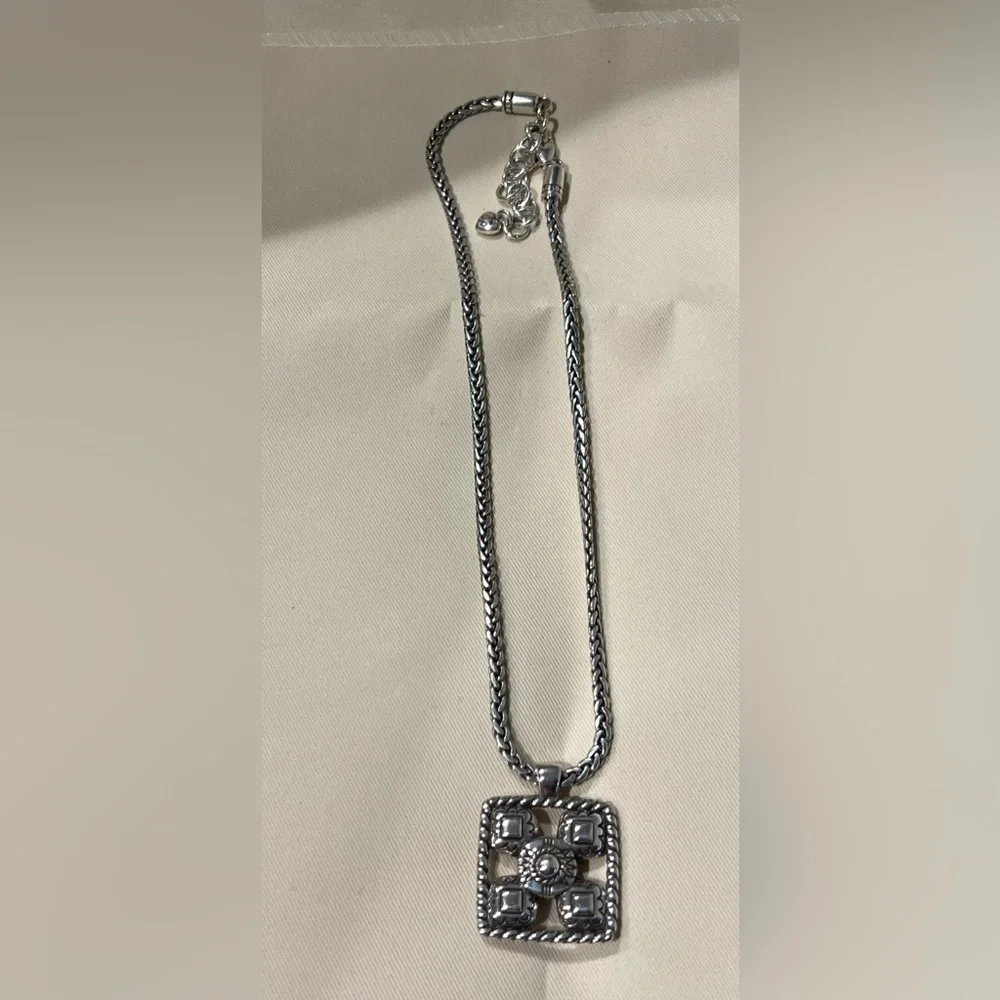 Vintage Brighton Elegant Silver Pendant Necklace